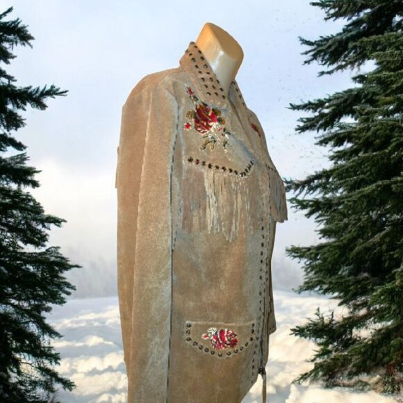 Ladies Western look Leather Saguaro West Jacket - Picture 8 of 16